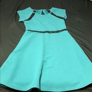 Teal cocktail dress